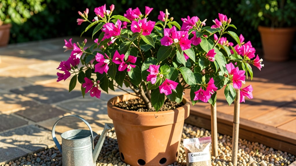 How to Care for Bougainvillea in Pots Outdoors: Thriving Year-Round With Minimal Fuss