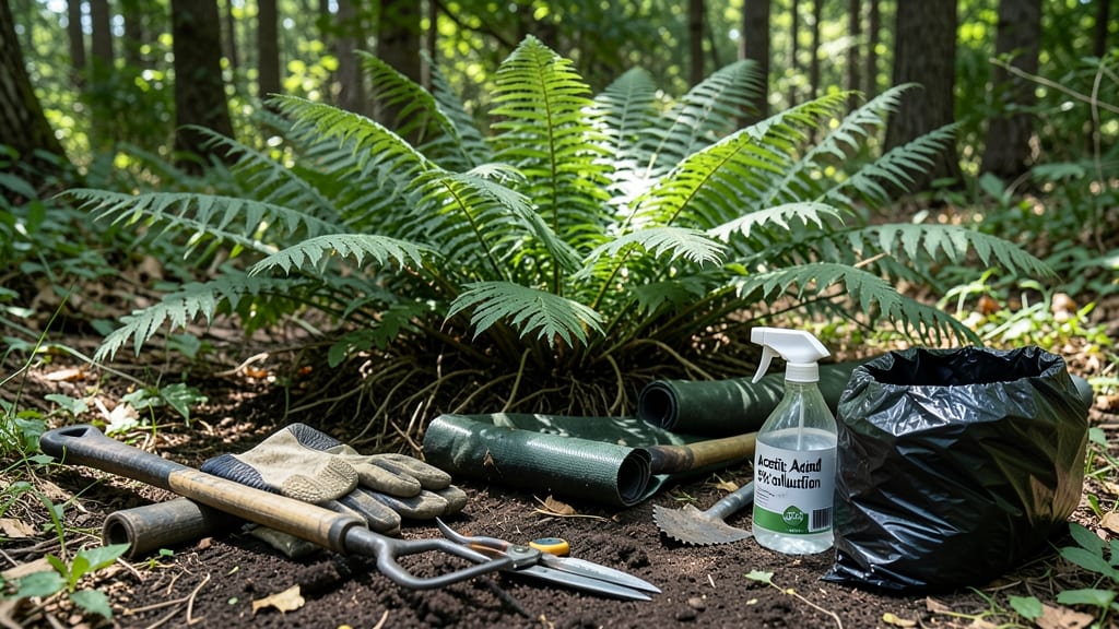 How to Get Rid of Ferns in Your Yard: Boil-and-Pour Barrier for Permanent Removal