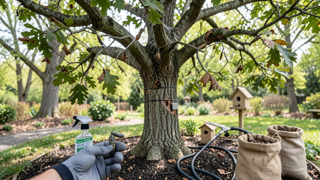 How to Get Rid of Cankerworms: Boiling Water Drench for Instant Nest Destruction