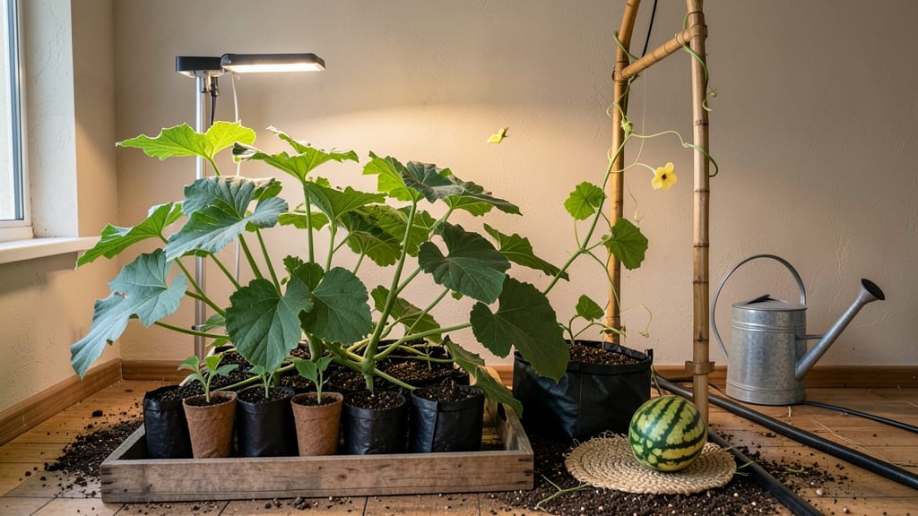 How to Grow Watermelon Inside: Compact Vines for Small Spaces