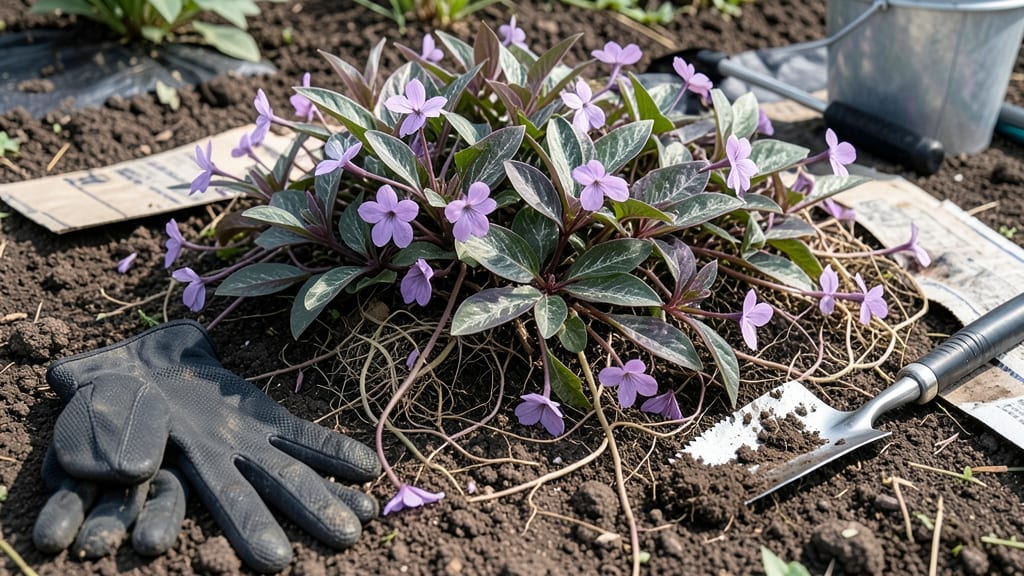 How to Get Rid of Spiderwort: Boil-and-Pour Barrier for Permanent Root Blockade