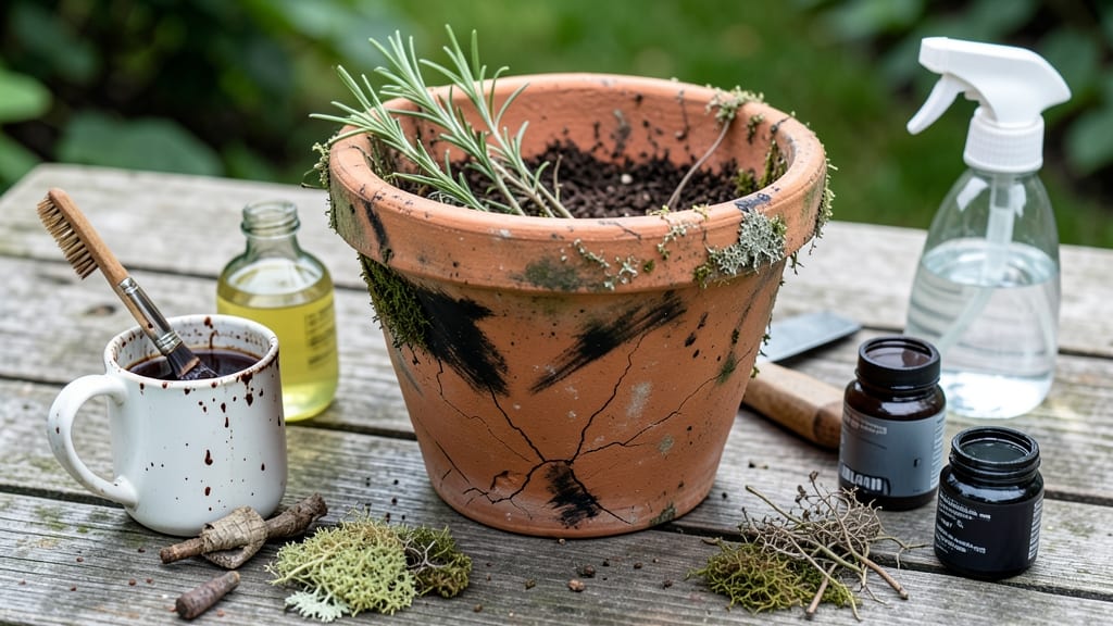 How to Make Terracotta Pots Look Old: Rustic Charm With Coffee and Vinegar Trick
