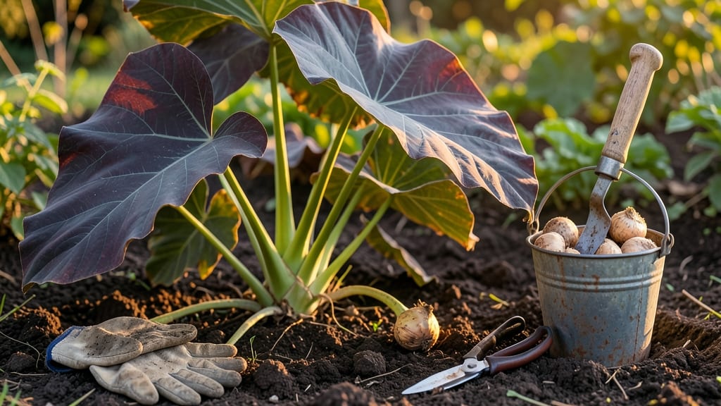 How to Dig Up Elephant Ears in Fall: Gentle Root Extraction for Winter Survival