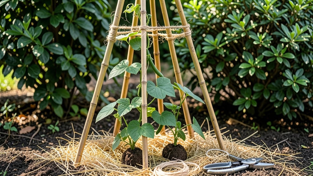 How to Make a Teepee Trellis: Sturdy DIY Support for Climbing Plants in Minutes