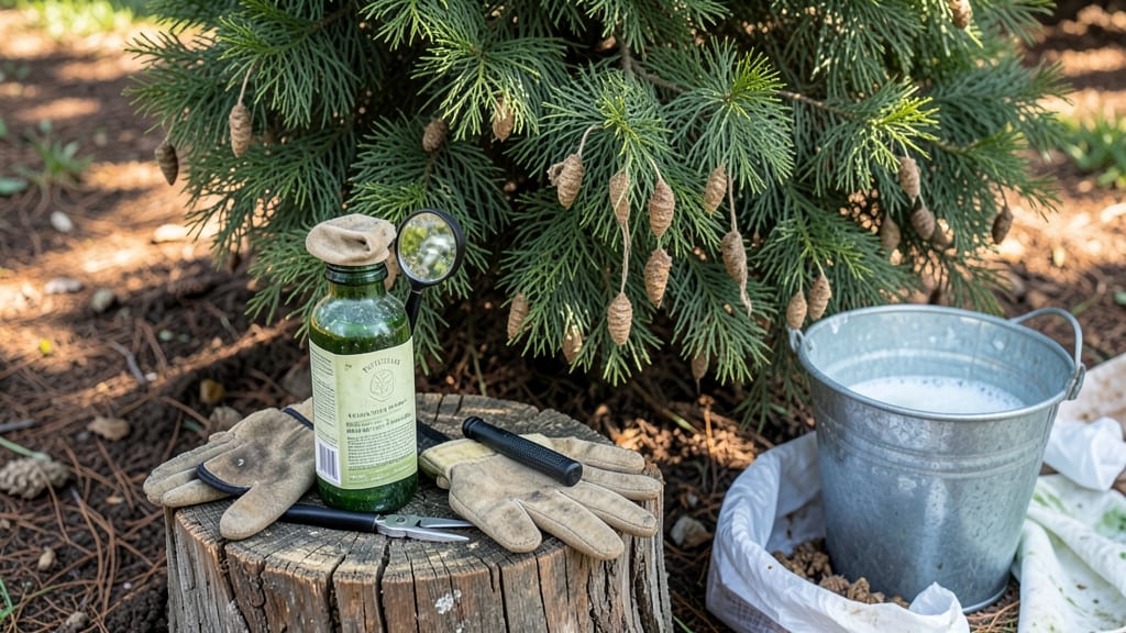 How to Get Rid of Bagworms on Evergreens: Boiling Water Drench That Kills Nests in Seconds