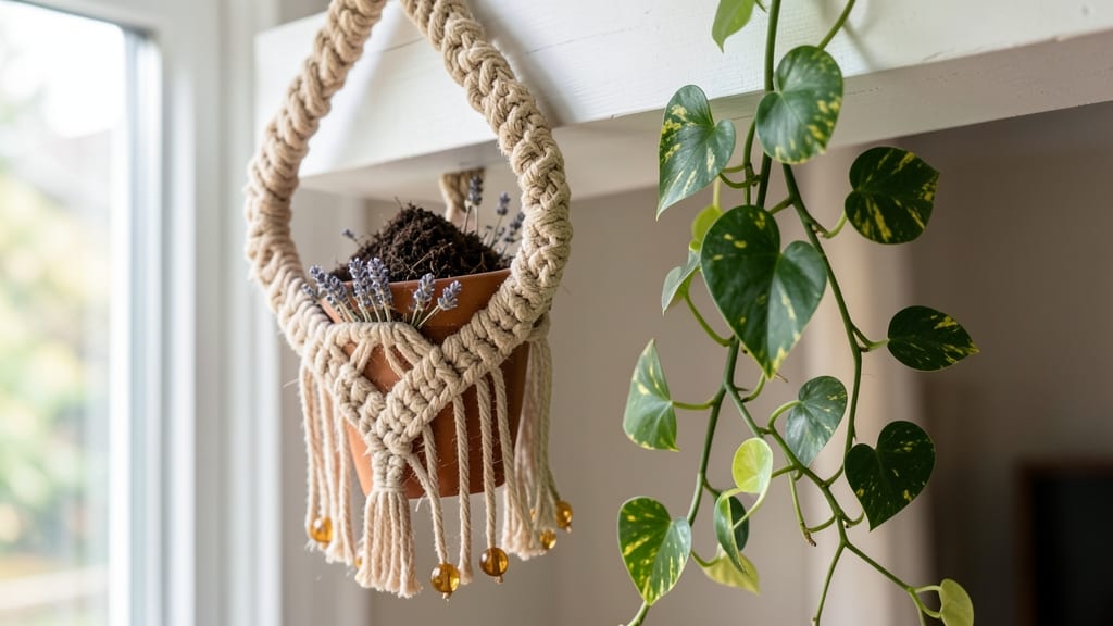 How to Make Hanging Plant Holder: Macramé Knots for Lush Vertical Gardens