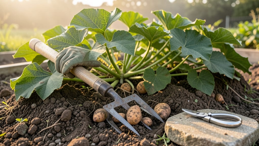 How to Know When to Dig Up Sweet Potatoes: Vine Dieback and Soil Checks That Work