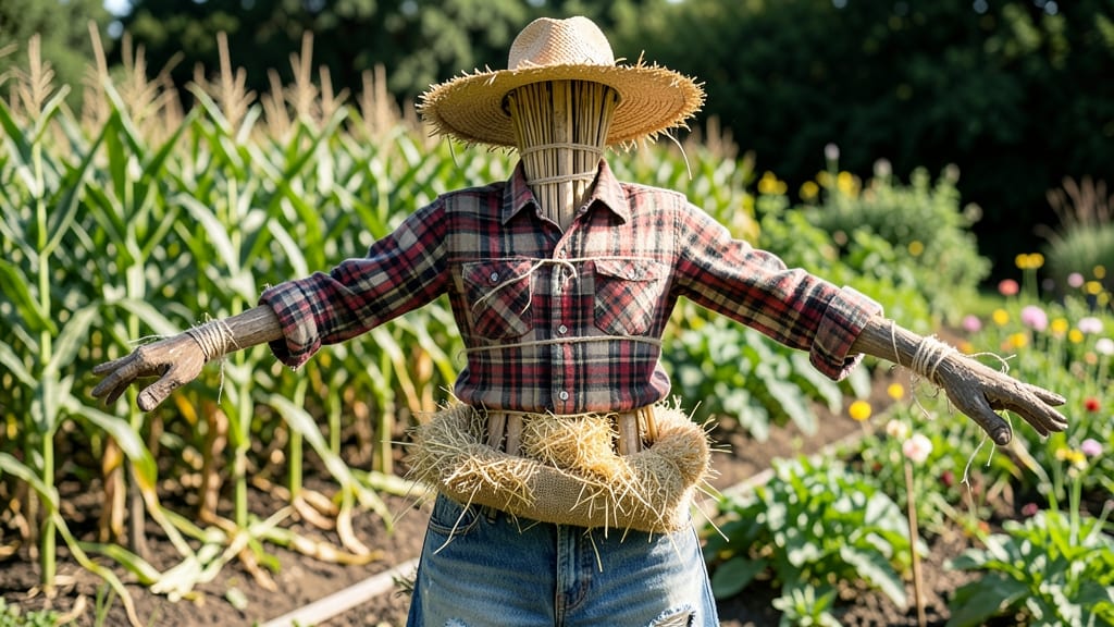 How to Make Your Own Scarecrow: Rustic Garden Guardian in 30 Minutes