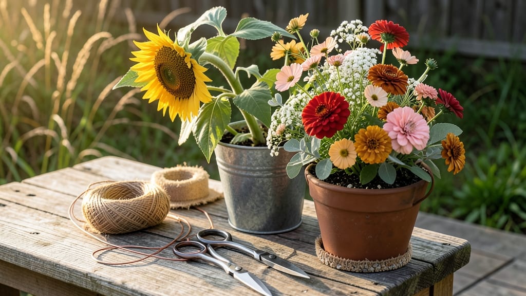 How to Make a Summer Wreath: Lush Floral Circle in 30 Minutes