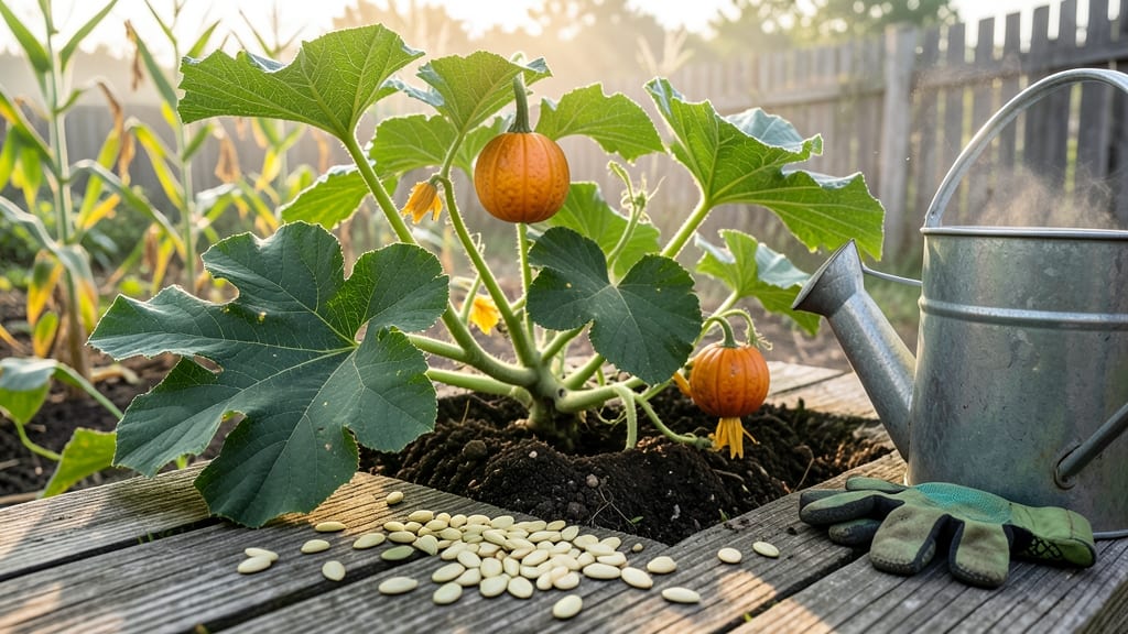 How to Grow Pumpkins from Fresh Pumpkin Seeds: Giant Vines From Tiny Seeds in 3 Months