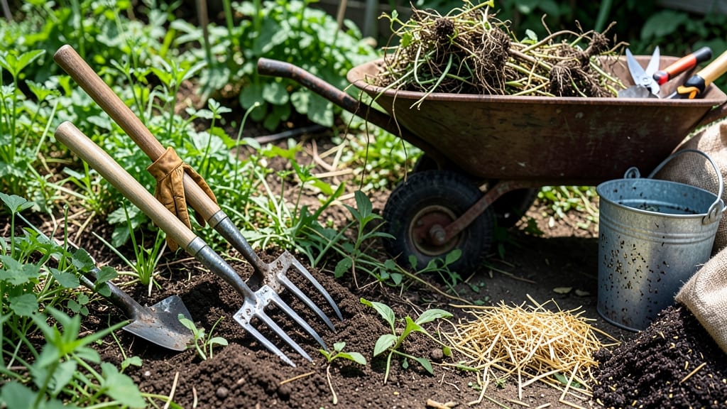 How to Clear a Vegetable Garden Full of Weeds: Solar-Powered Vinegar Hack That Works in Hours