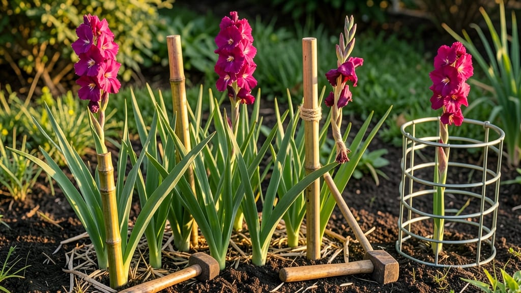 How to Keep Gladiolus Upright: Sturdy Support Techniques for Perfect Posture