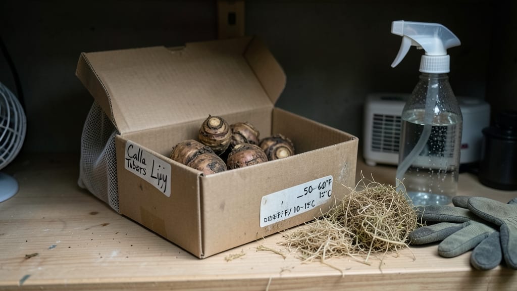 How to Overwinter Calla Lily Bulbs: Chilled Soil Method for Next Year’s Blooms