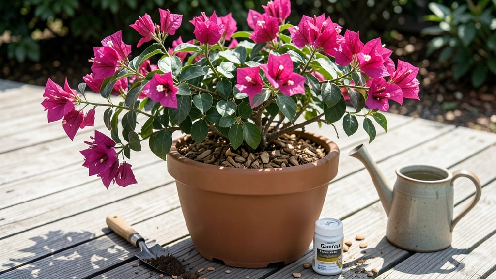 How to Make Bougainvillea Bloom in Pots: Sunlight Tricks for Year-Round Color